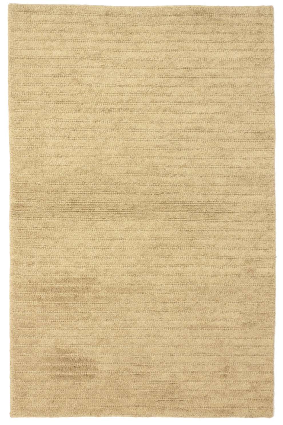 Tappeto Gabbeh persiano in stile primitivo con grandi campi luminosi e design minimalista