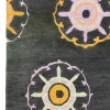 Tappeto moderno stile Gabbeh con texture decorativa e linee essenziali